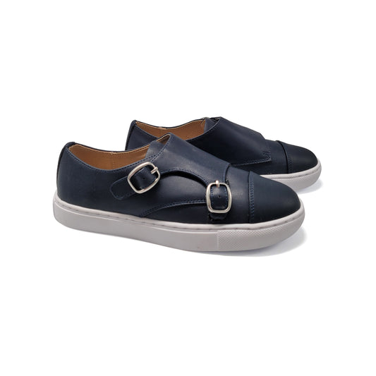 Mamelina Navy Velcro Monk Strap Sneaker 160656
