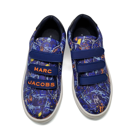Marc Jacobs Blue Splatter Velcro Sneaker 29065