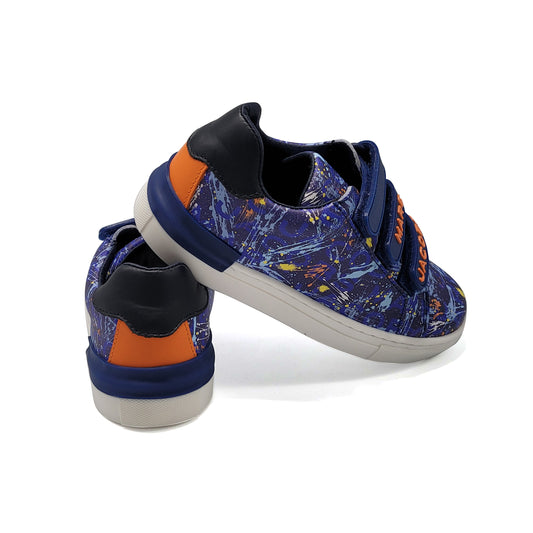 Marc Jacobs Blue Splatter Velcro Sneaker 29065