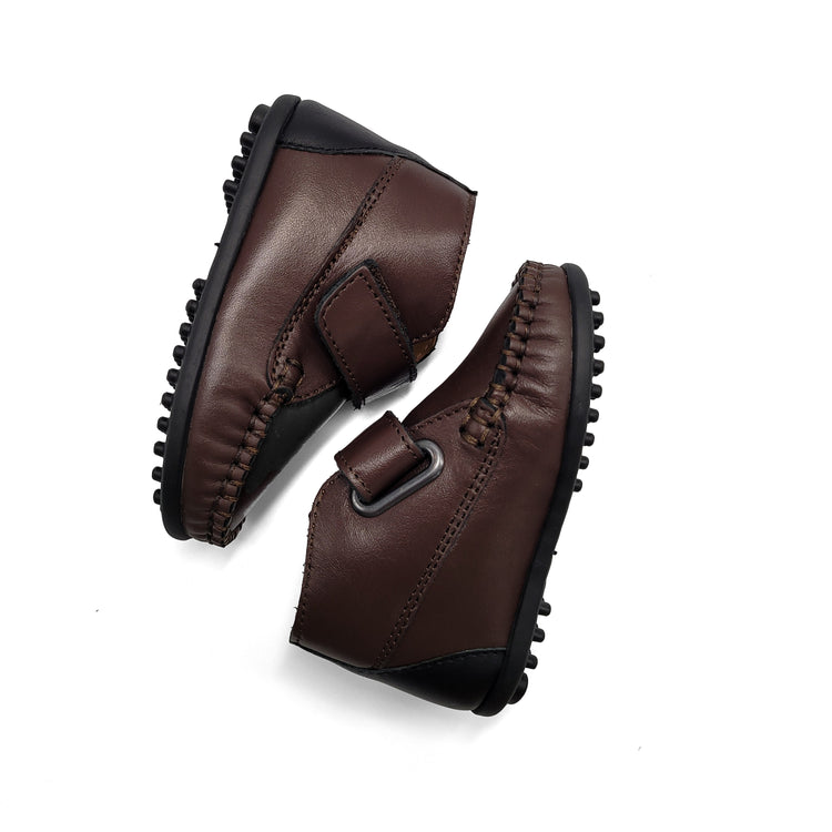 Porte Brown Sable Velcro Baby Bootie 21812