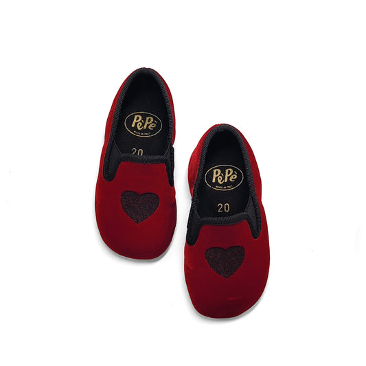 Pepe' Red Velvet Heart Smoking Slip on 280