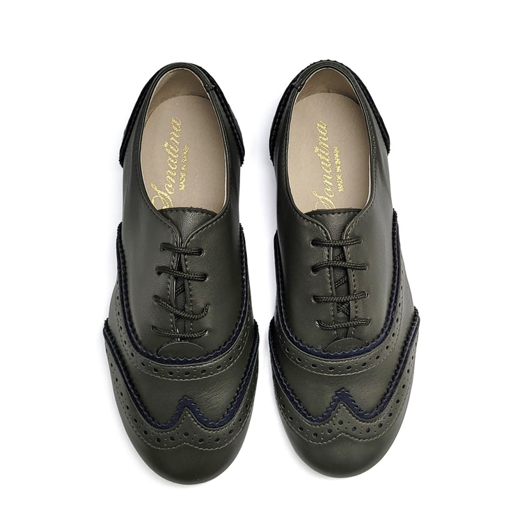 Sonatina Imperial Seaweed Navy Lace Dress Shoe