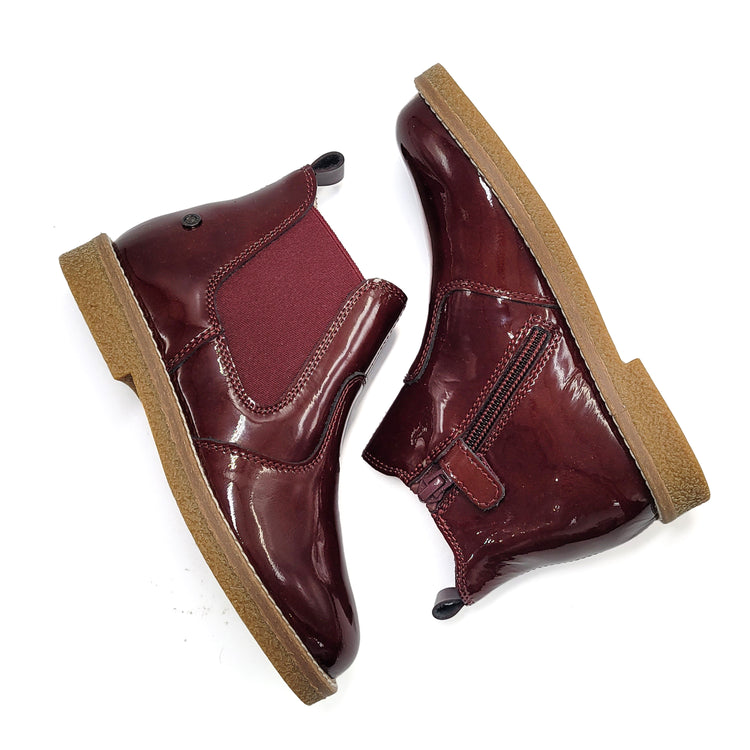 FALCOTTO Naturino ARTHUR burgundy Patent Bootie