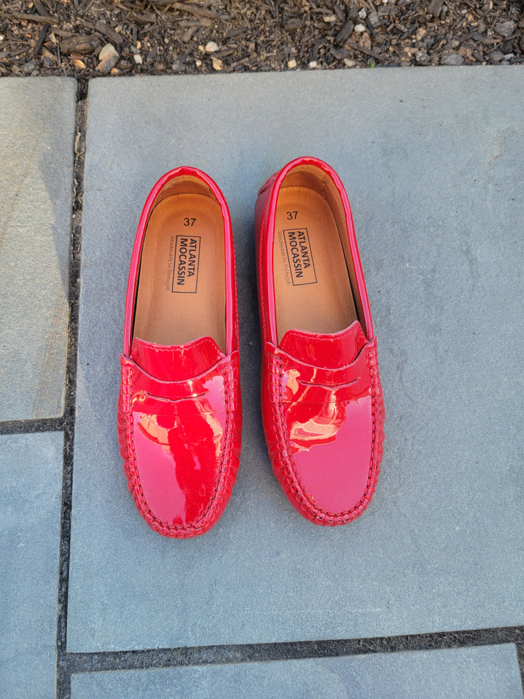 Atlanta Red Patent  Penny Loafer AN44