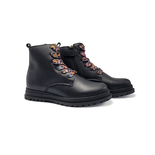 Porte Black Floral Bootie 21521