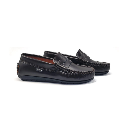Atlanta Mocassin Chocolate Glace Penny Loafer 032