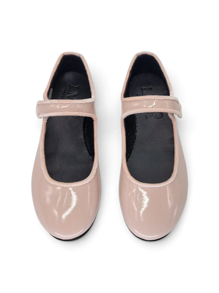 LMDI Iria Blush Patent Velvet Piping Mary Jane