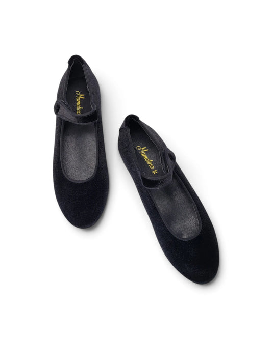 Mamelina Black Velvet Mary Jane