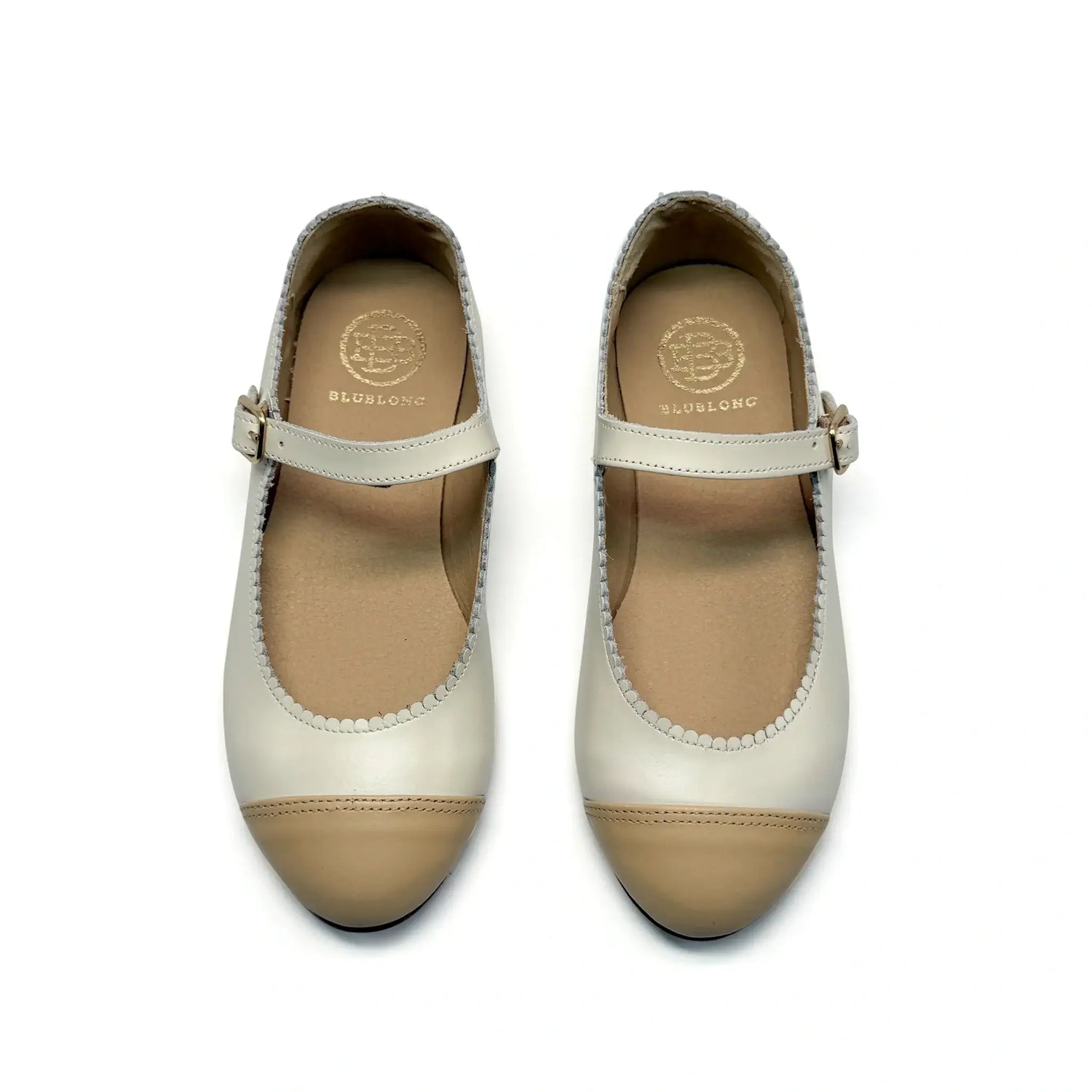 Blublonc cora milky latte mary jane shoes fast shipping