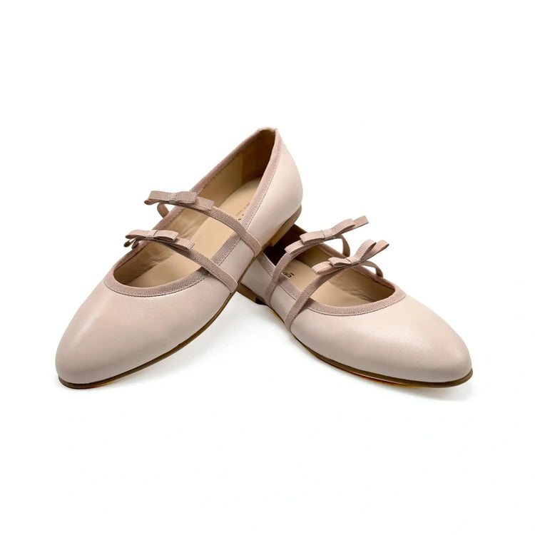 Ruby pink ballerina slip on shoes handmade spain fast shipping