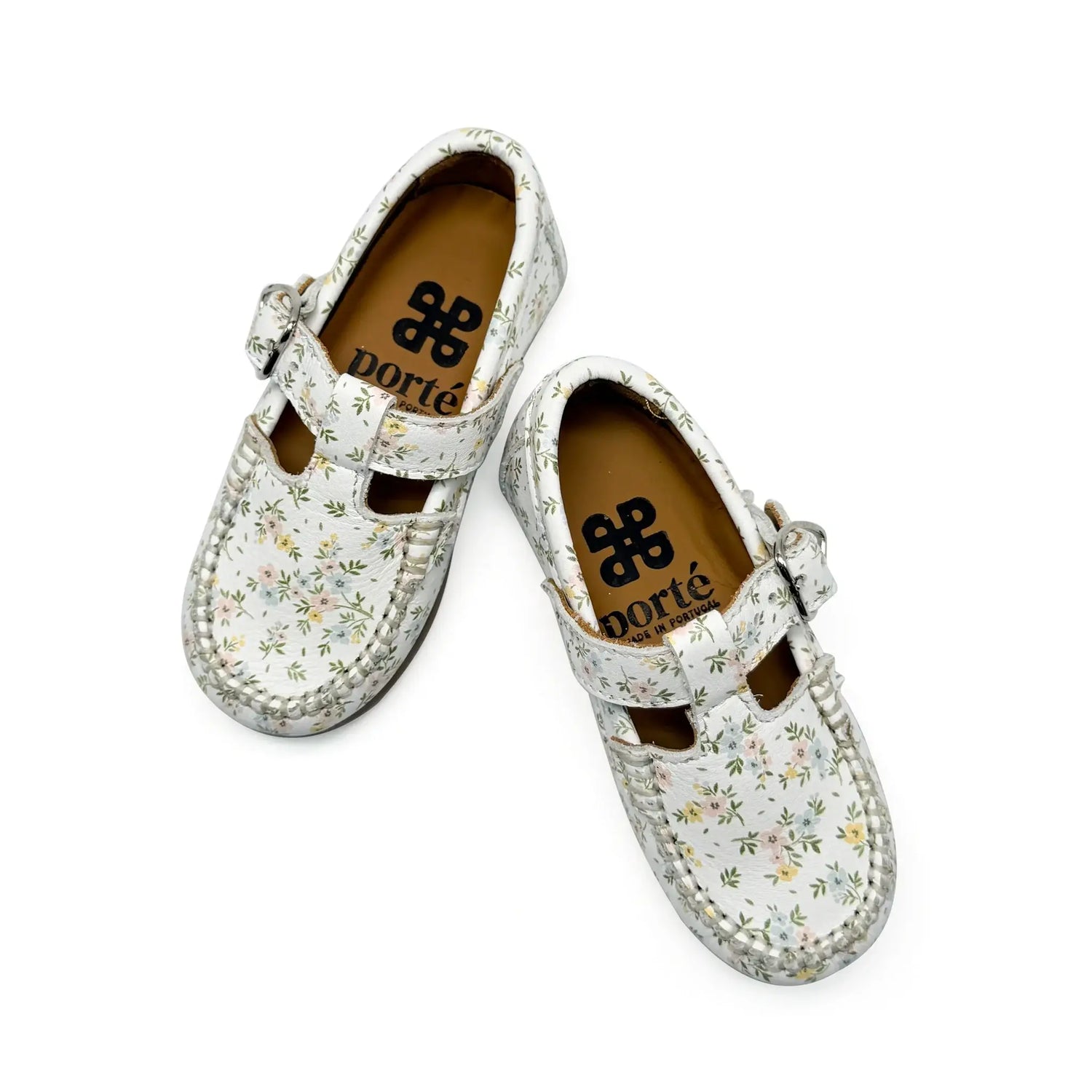 Porte floral leather t-strap baby shoes fast shipping