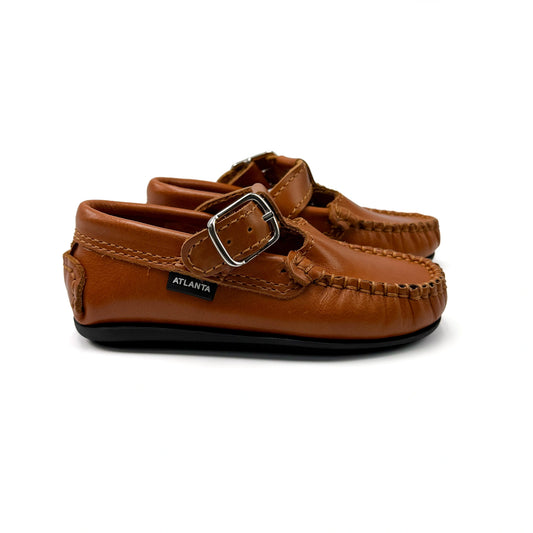 Atlanta Mocassin Camel Sierra T Strap Moccasin 034