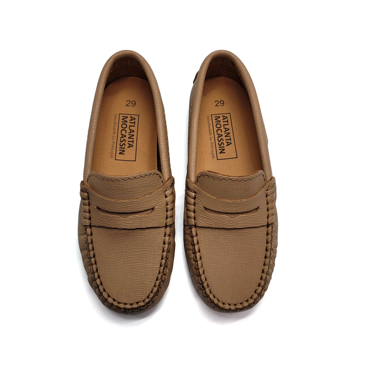 Atlanta Mocassin Beige Safiano Penny Loafer 032