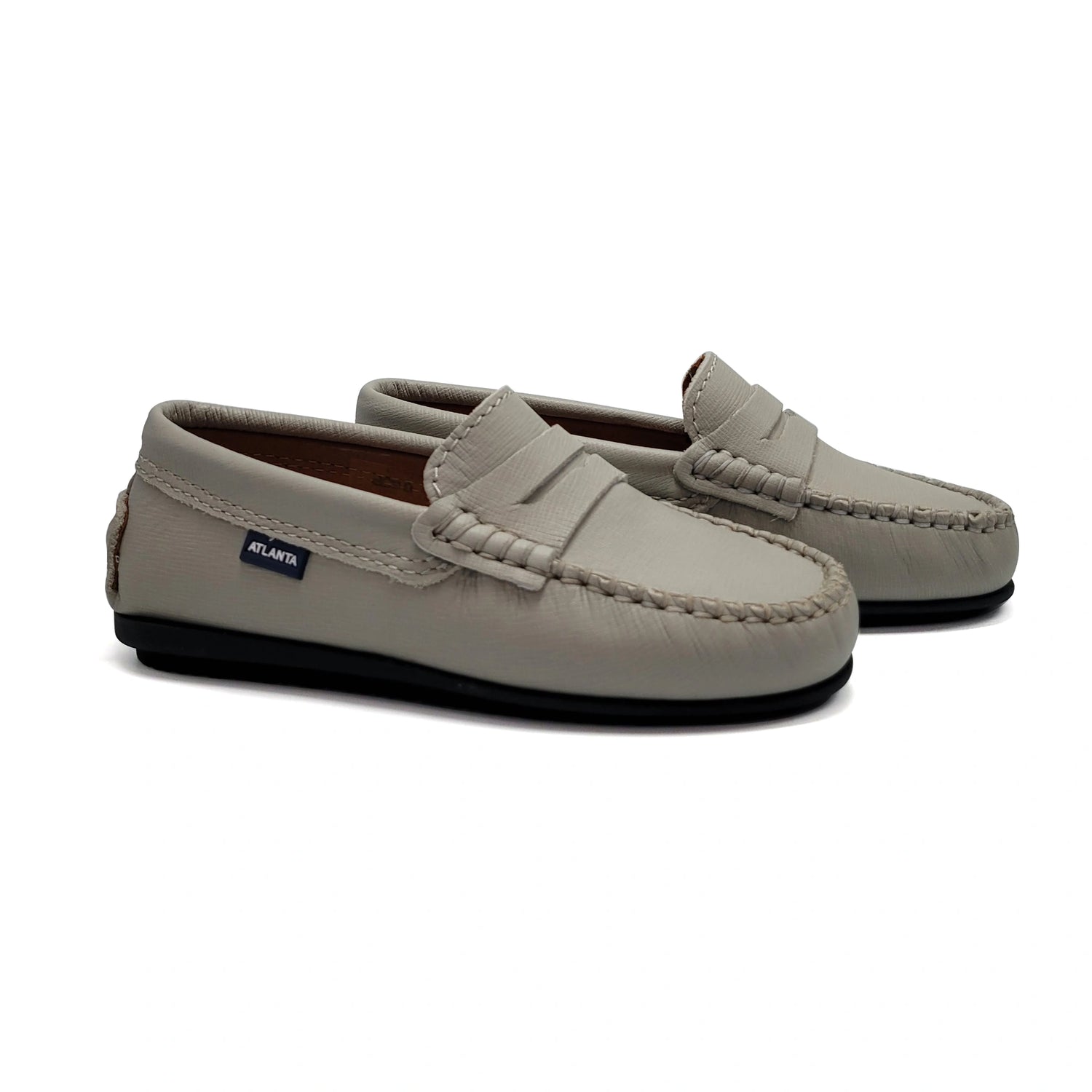 Atlanta Mocassin Grey Stone Penny Loafer 032