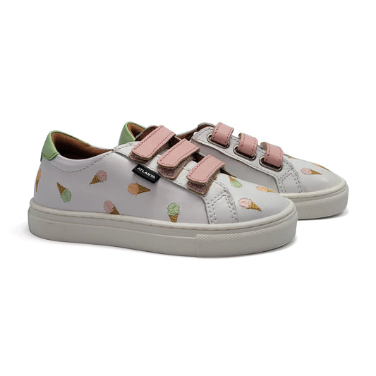 Atlanta Mocassin Ice Cream Velcro Sneaker 523