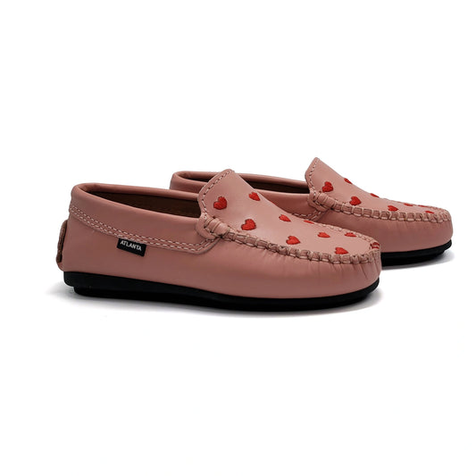 Atlanta Mocassin Salmon Heart Loafer 015