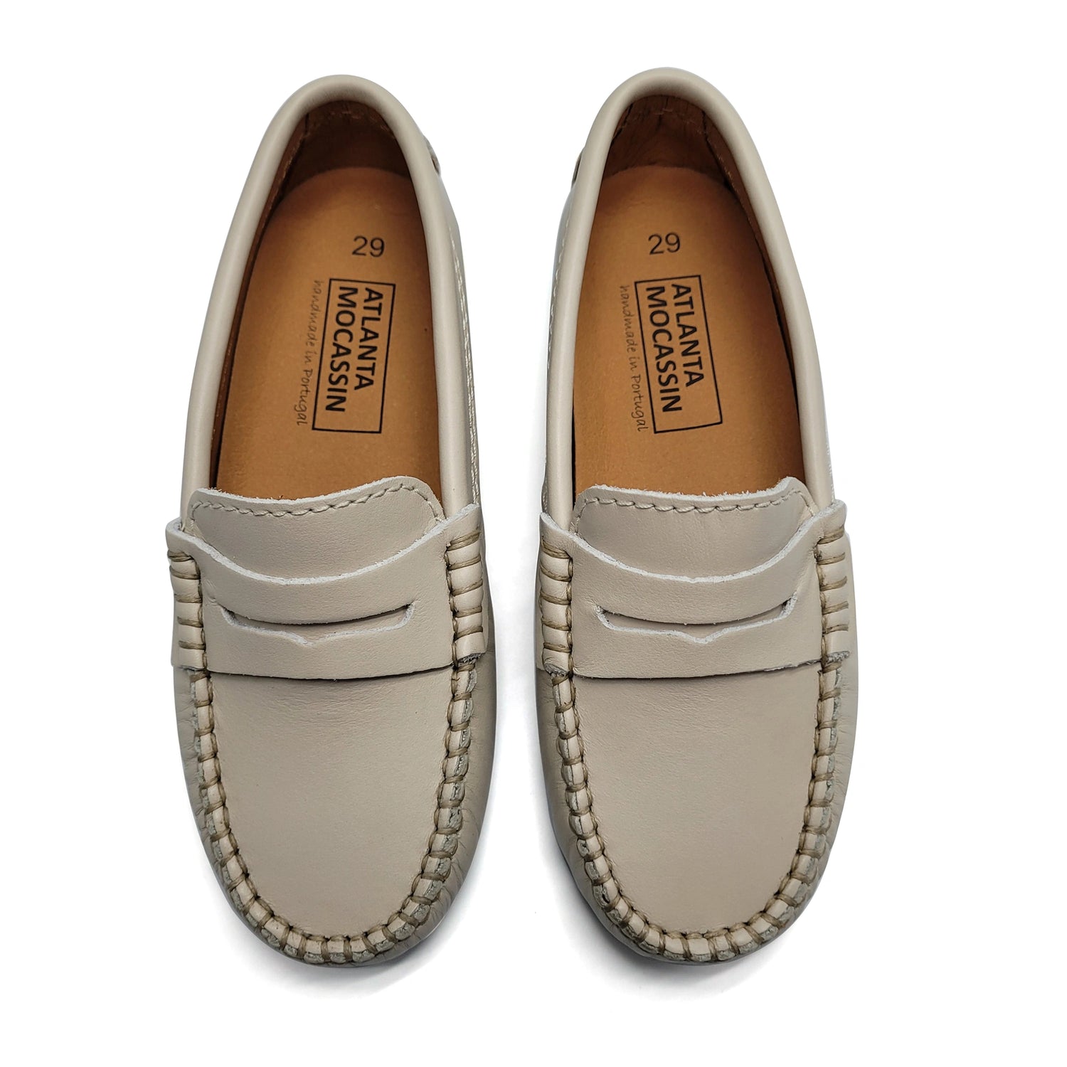 Atlanta Mocassin Sand Smooth Penny Loafer 032