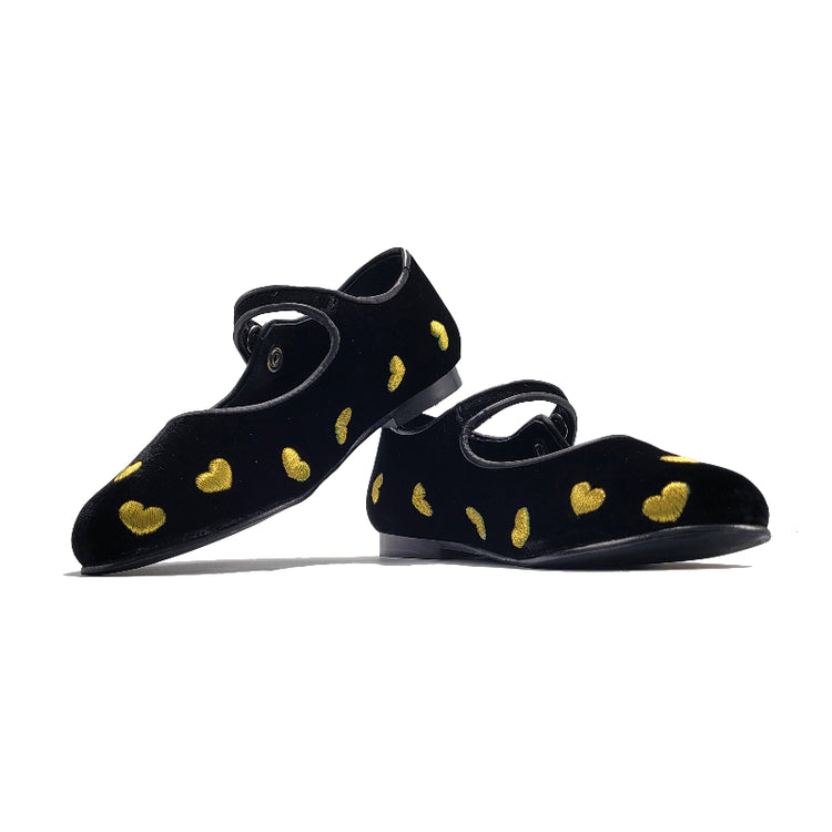 Geppettos-Black-Gold-Heart-shoes-GIRLS