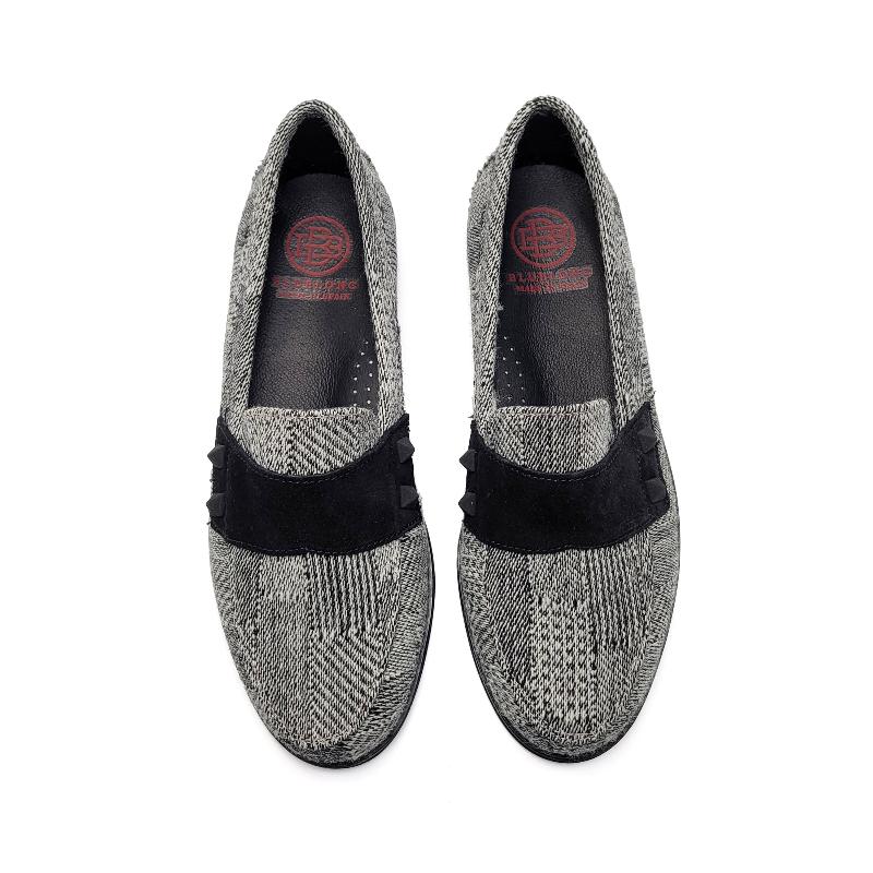 Blublonc-Holly-Black-and-White-Tweed-Loafer-GIRLS