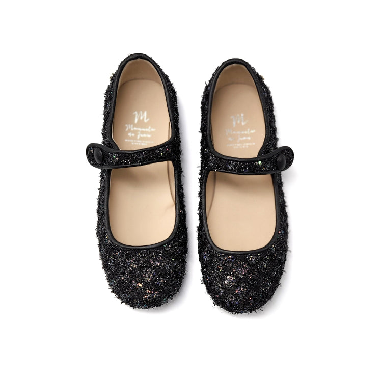 Manuela-De-Juan-Black-shimmer-Quilted-GIRLS