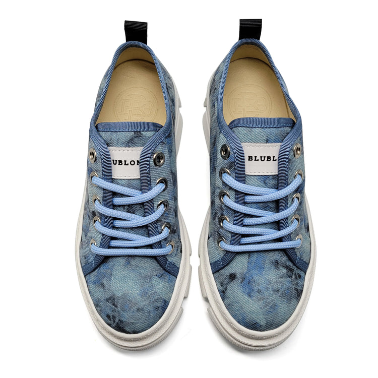 Denim Chunky Lace Sneaker