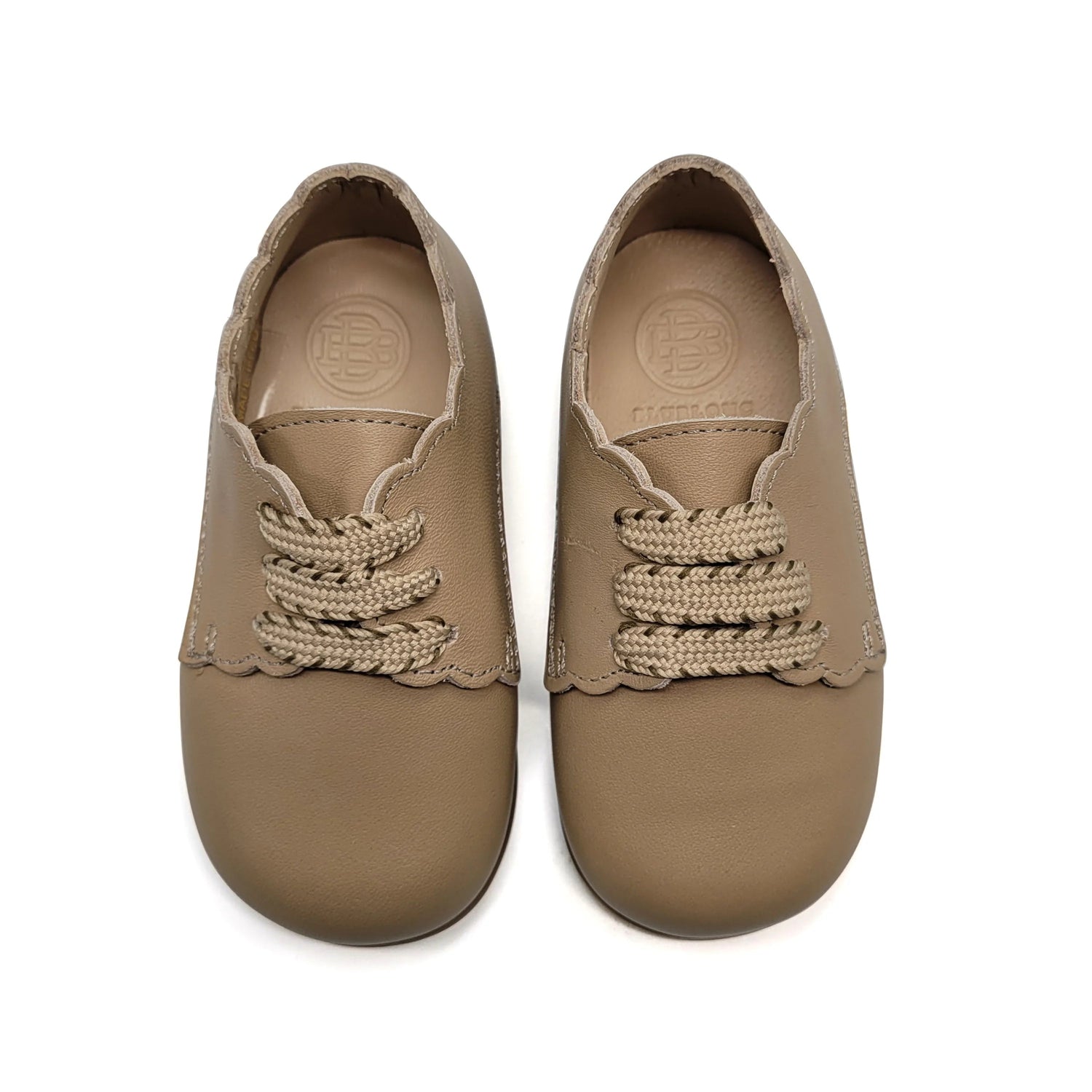 Blublonc Riley Taupe First Walker Dress Shoe