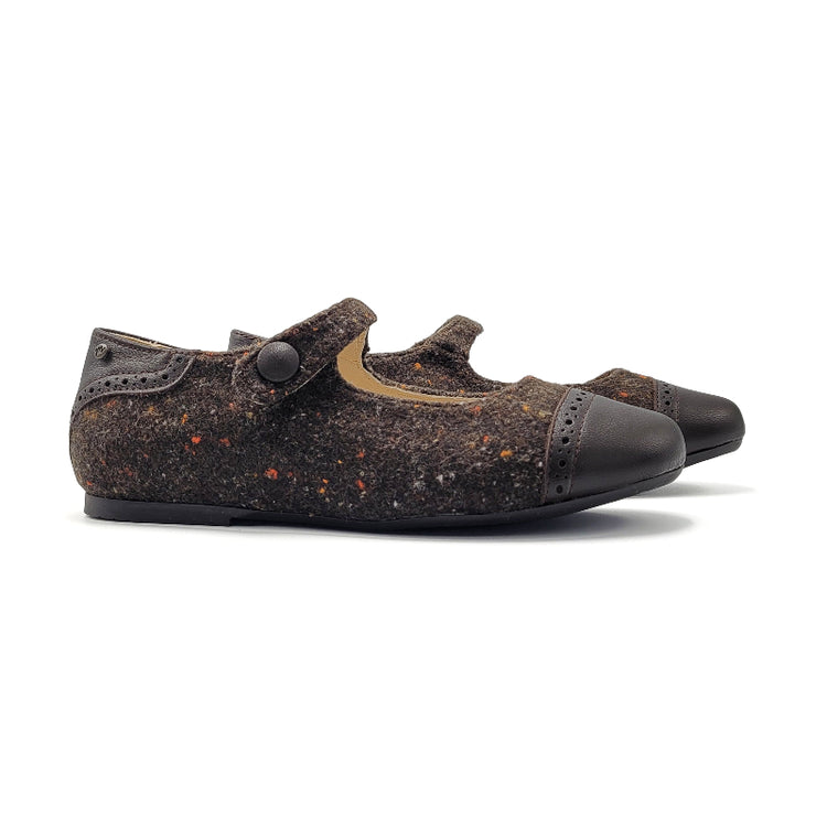 Manuela-De-Juan-Brown-Speckled-Toe-Cap-GIRLS