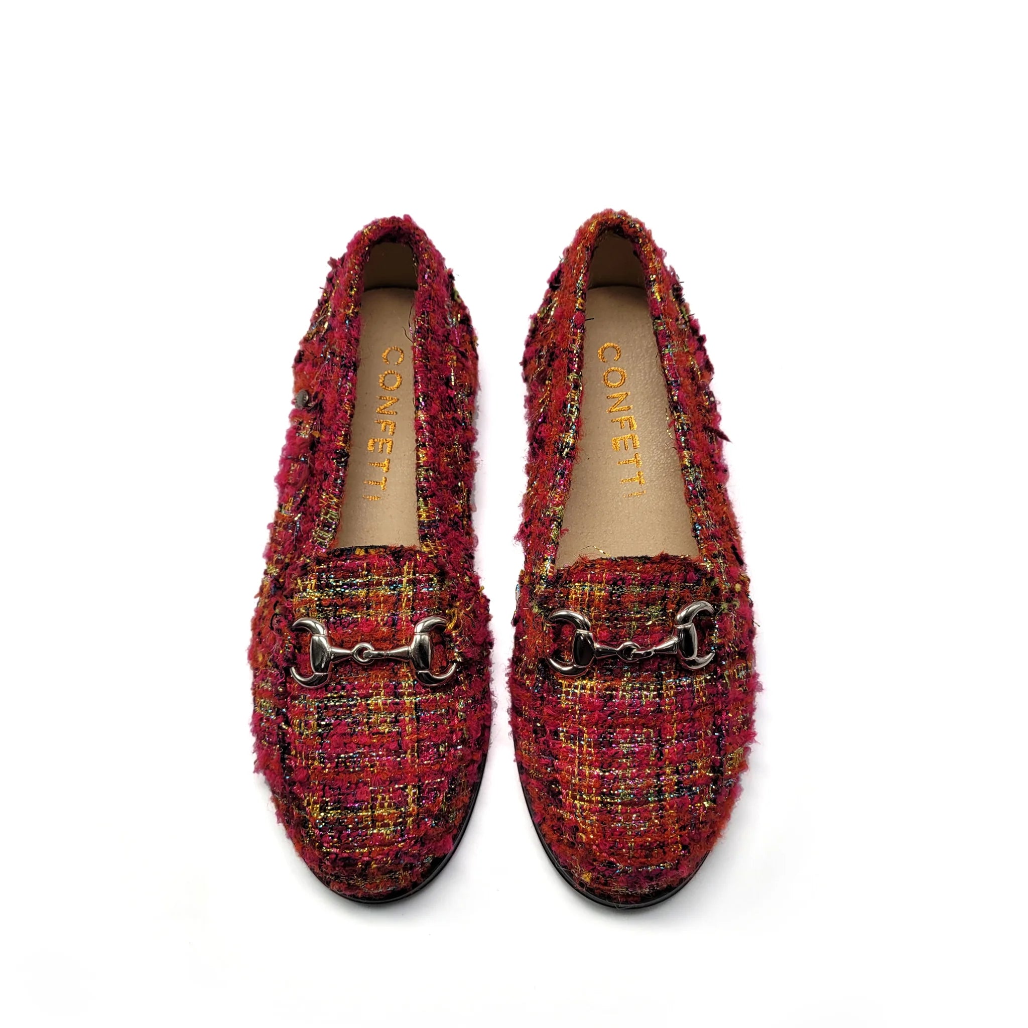 CONFETTI Red Plaid Slip On-6440