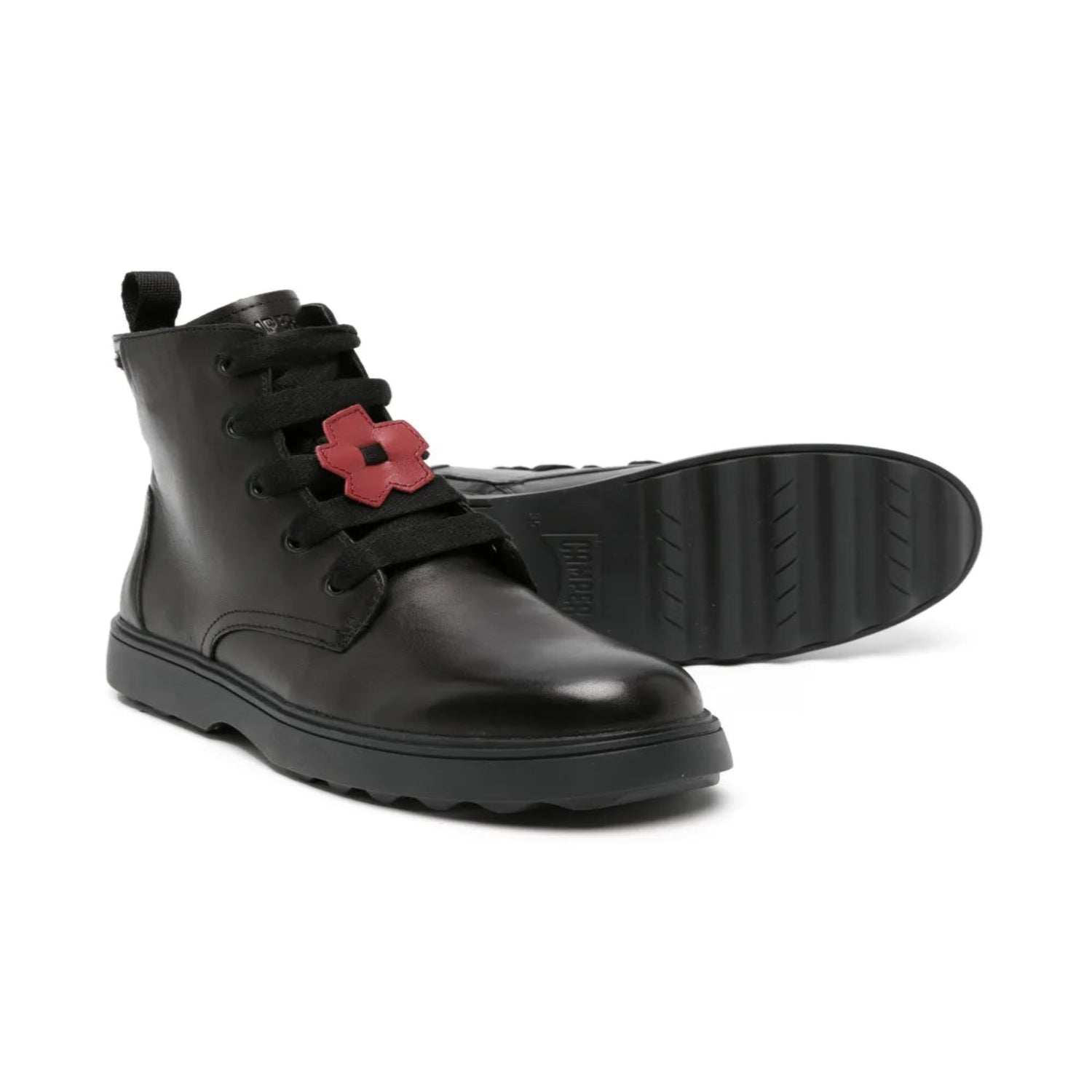 Camper Negro Flower Bootie K900150