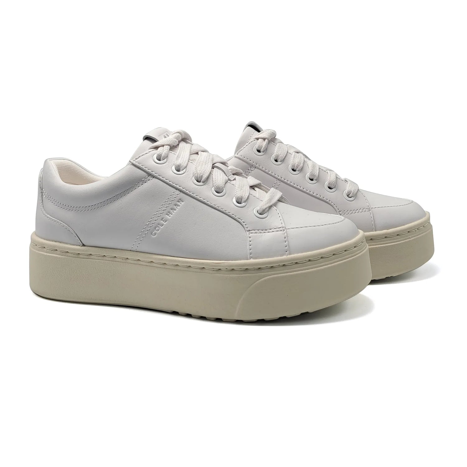 Cole Haan Platform Ivory Chunky Lace Sneaker 