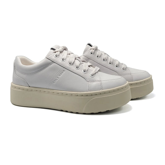 Cole Haan Platform Ivory Chunky Lace Sneaker 