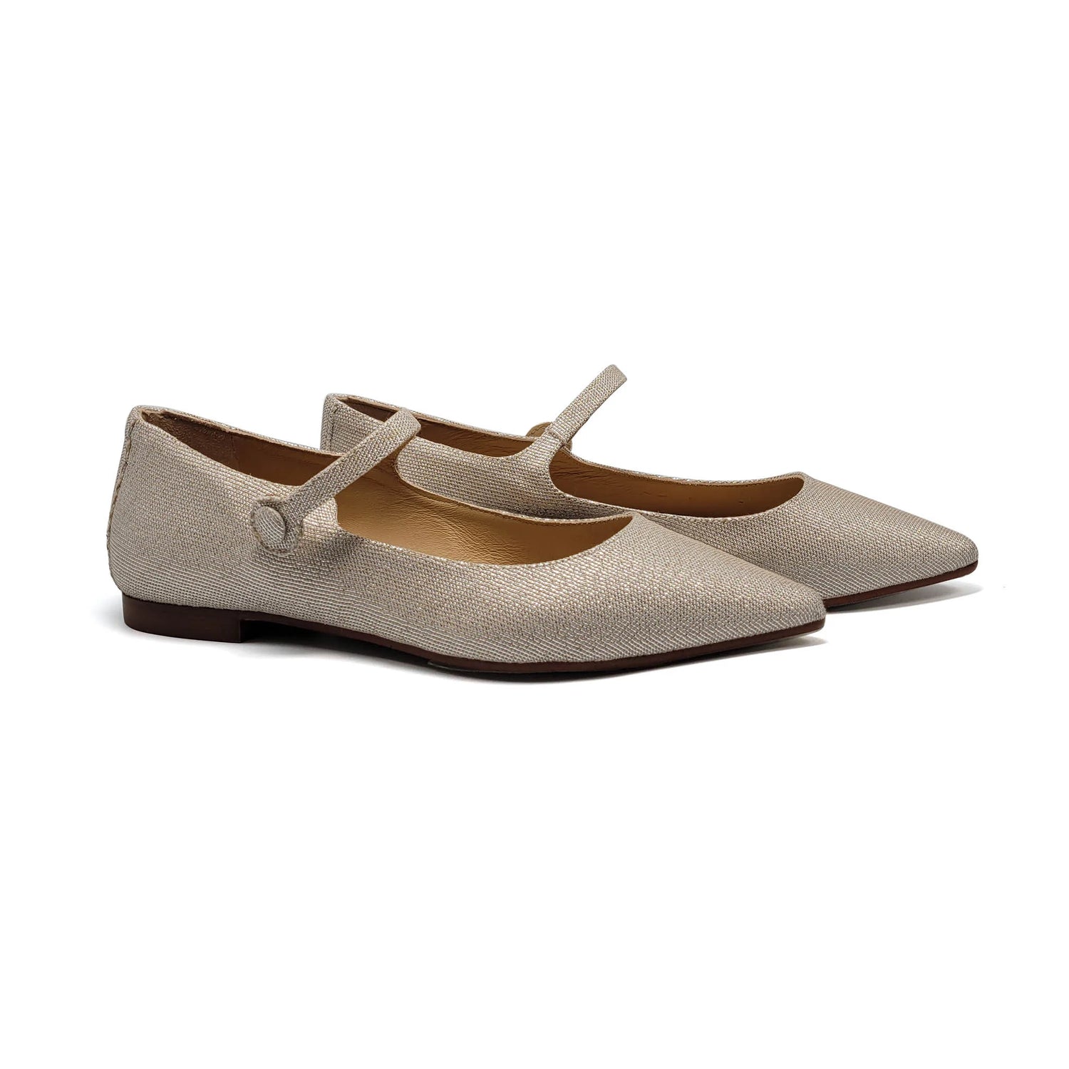 gold linen adult mary jane 