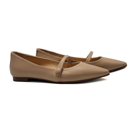 adult slip on tan dress shoe