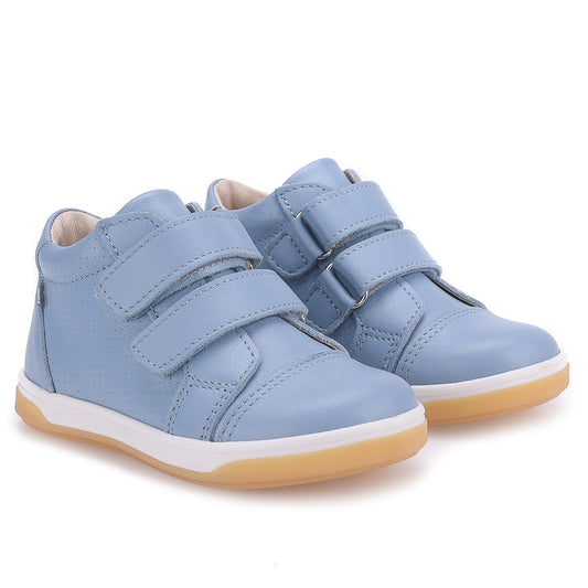 Emel Sky Blue Velcro Baby Sneaker 2675