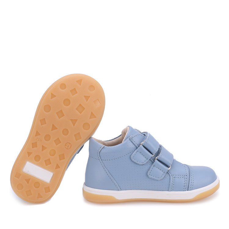 Emel Sky Blue Velcro Baby Sneaker 2675