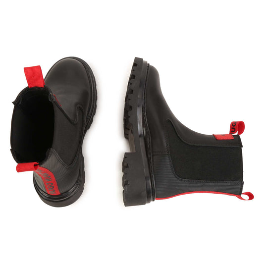 Hugo Boss Red Tag Black Leather Chelsea Boot G19007