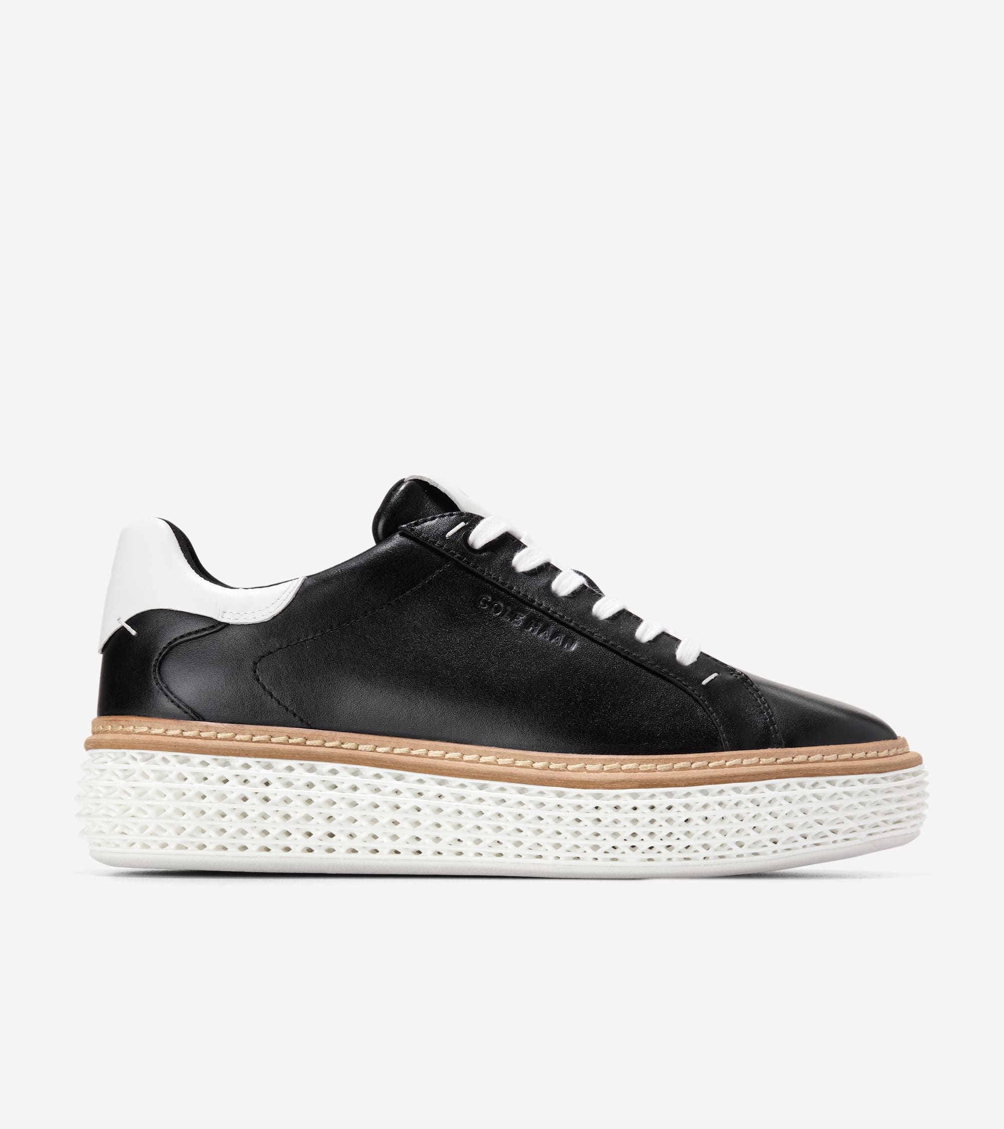 Cole Haan GrandPrø SkyWeave Black White Lace Sneaker W34428