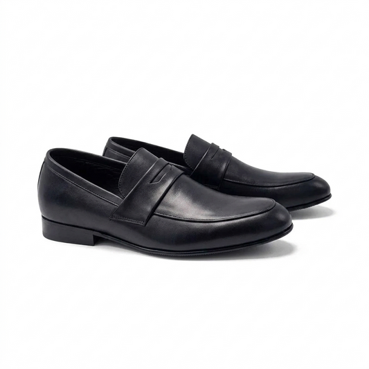 Atlanta Mocassin Classic Black Penny Loafer