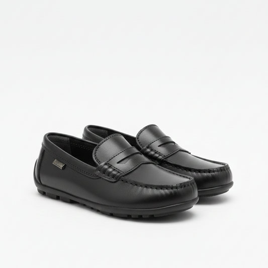 Geox Black Penny Slip On Loafer J746CA-21