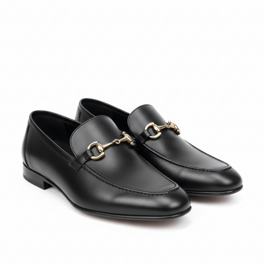 Andanines Black Leather Loafer 192776