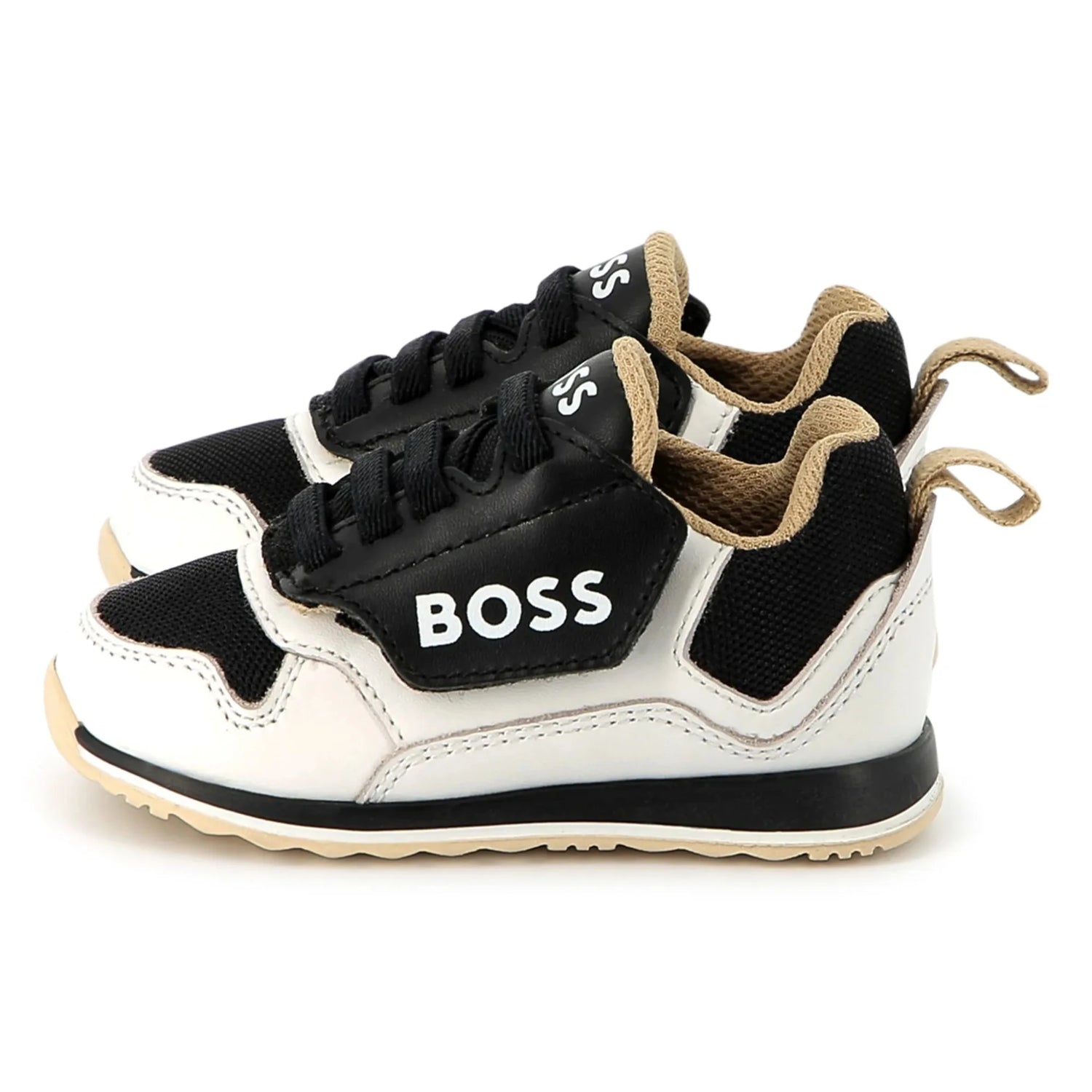 Hugo Boss Black White Velcro Sneaker J52166