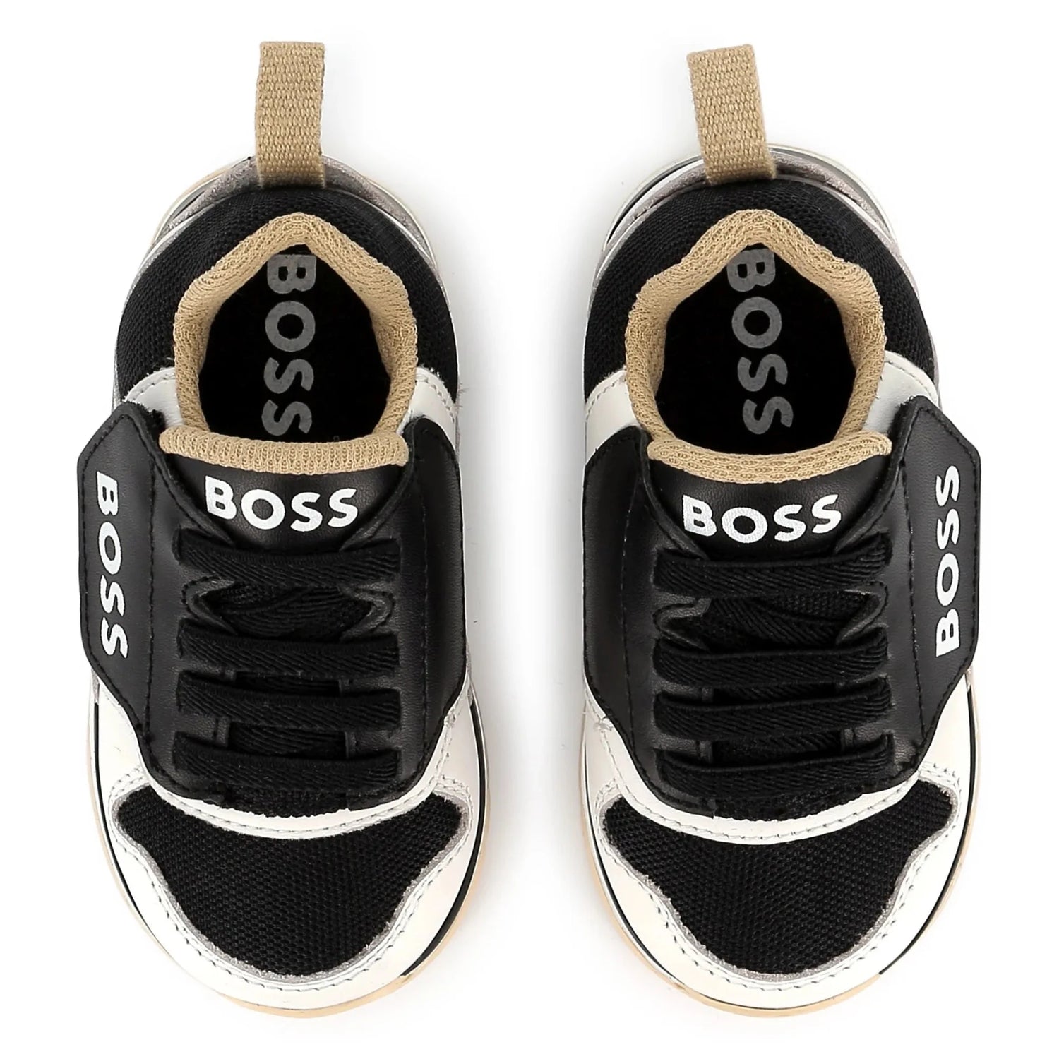 Hugo Boss Black White Velcro Sneaker J52166