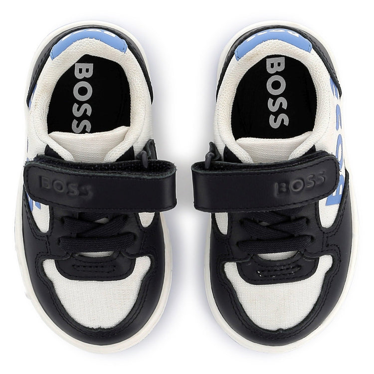 Hugo Boss Blue Combo Velcro Sneaker J51260