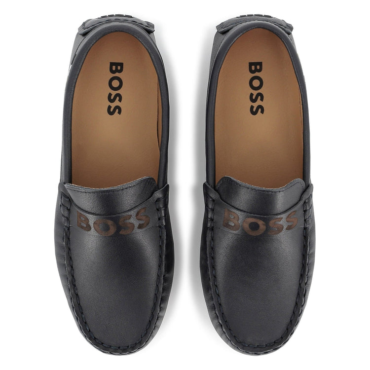 Hugo Boss Navy Tan Loafer J51651