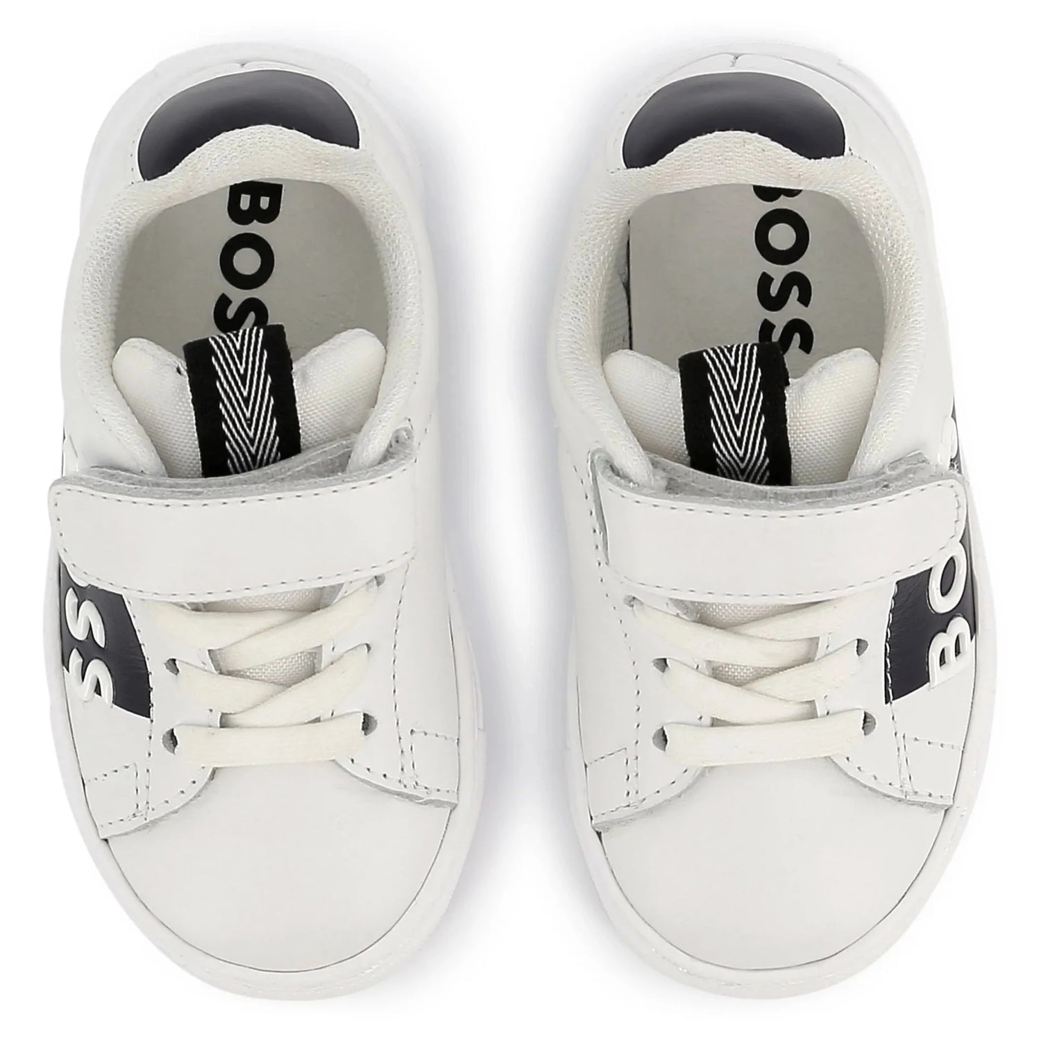 Hugo Boss White Black Velcro Sneaker J52165