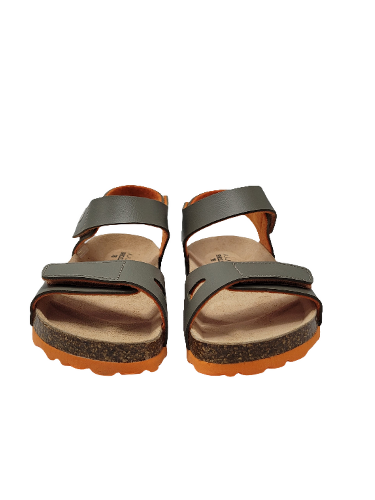 SHOE B 76-5106A4-velcro Sandal - kahki orange