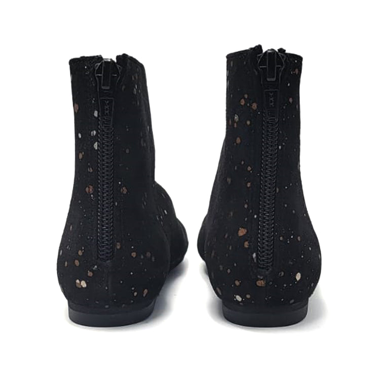 Sonatina Helen Black Gold Speckled Zipper Bootie