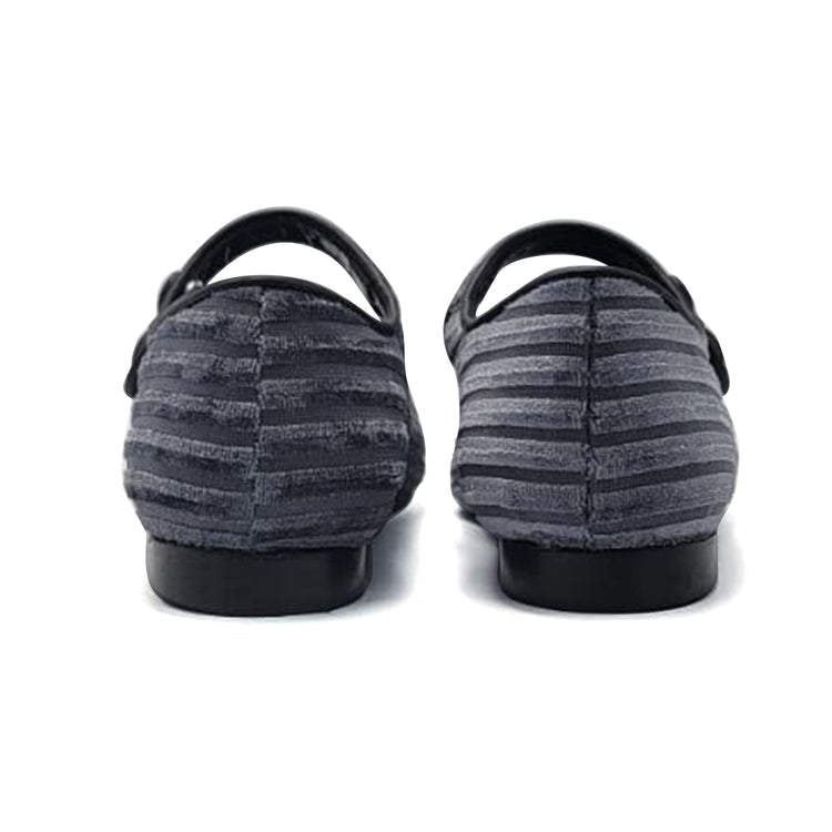 Geppettos Slate (Blue/Grey) Velvet Mary Jane GP0582