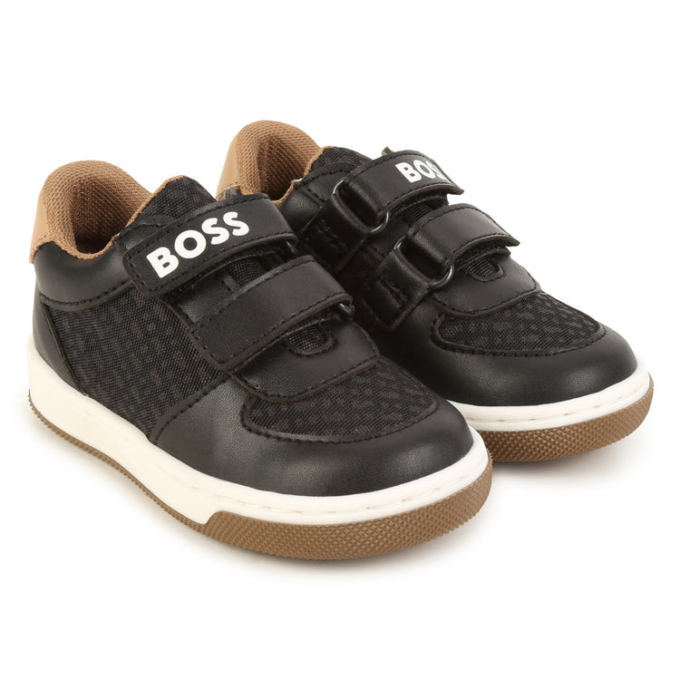 Hugo Boss Black Tan Velcro Sneaker J09206