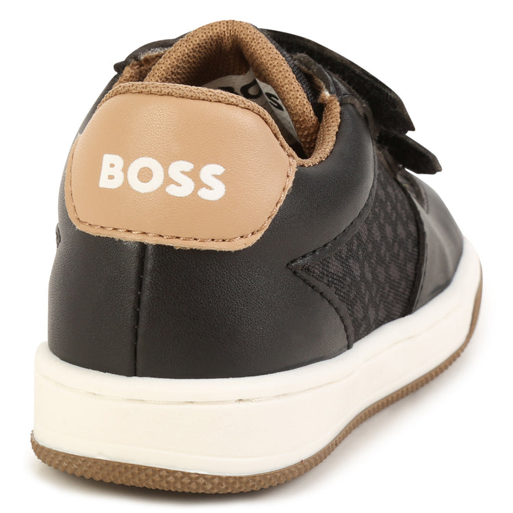 Hugo Boss Black Tan Velcro Sneaker J09206